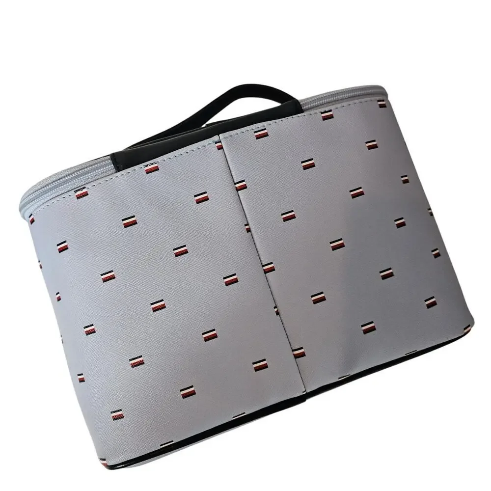Tommy Hillfiger NWOT Logo Makeup Bag. Y2K. Minimalist. Travel. Blue Red‎ White